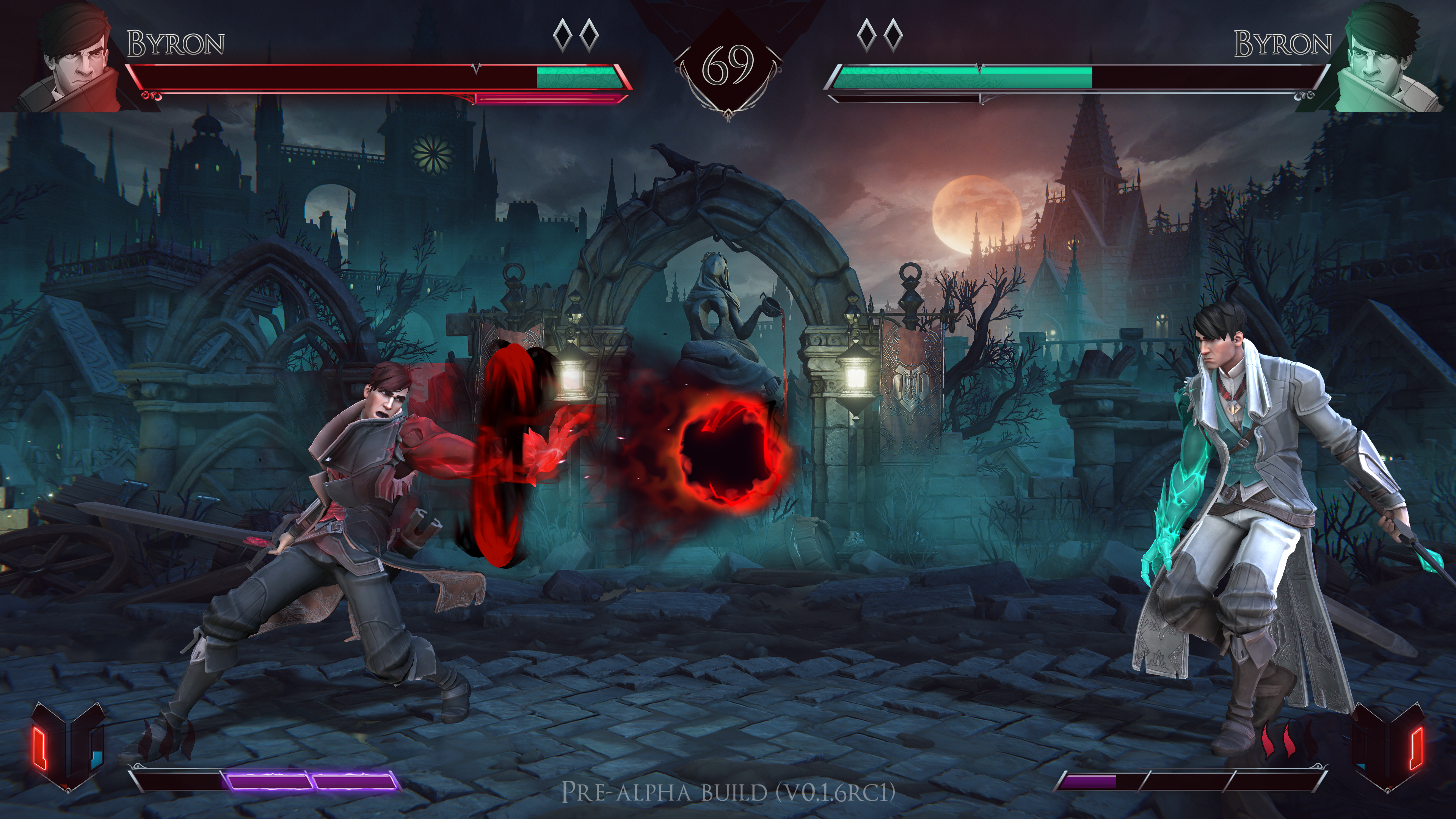 Byron intense combat action